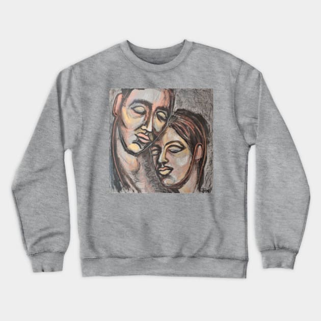 Lovers - The Portrait Of Love 2 Crewneck Sweatshirt by CarmenT